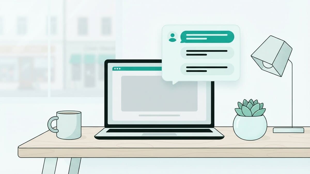 Zaměstnanec si na mobilu otevírá interní chatbot s firemními směrnicemi