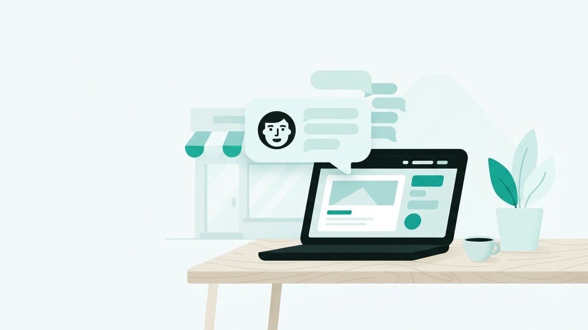Widget AI chatbota s uvítací zprávou a avatarem přizpůsobeným barvám firmy
